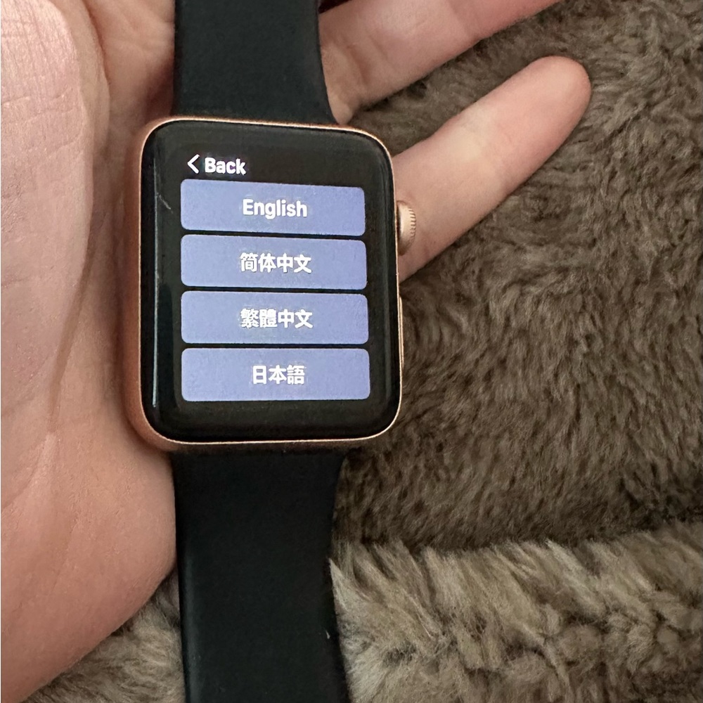 Series 3 Apple Watch 42 mm rose gold